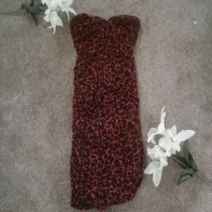 Forever 21 Red Leopard Dress